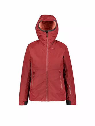 MERU | Isojacke Pilot Point para mujer | dunkelrot